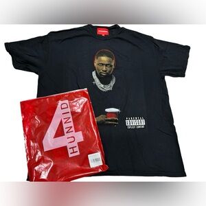 4HUNNID YG I got issues Music Rap West Coast T Shirt Parental Advisory black XXL